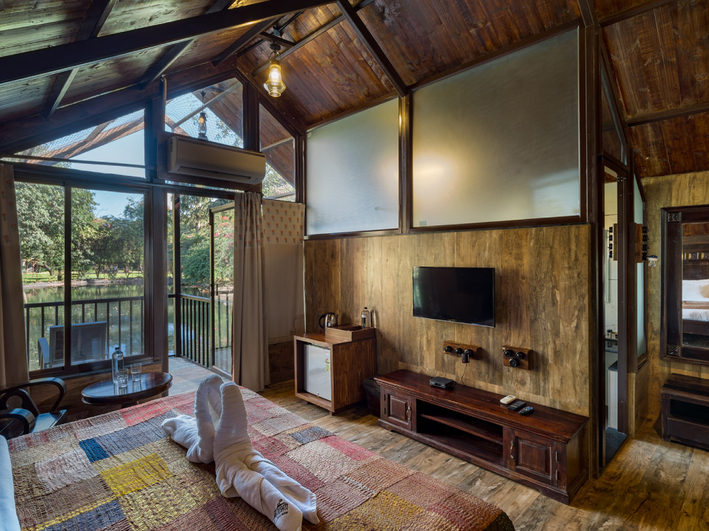 Inside image of Cottage at Jalsrushti - relaxing resorts near pune